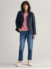 New With Tags Gant Women's Light Down Jacket Evening Blue Size Xl Rrp £230