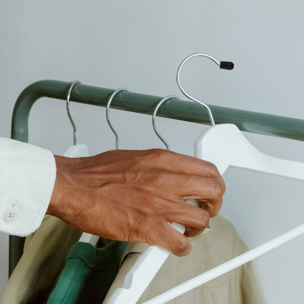 100PCS Hanger End Caps PVC Wire Covers Clothes Hanger Thread Protectors