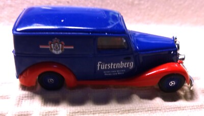 blaurot-BUSCH PKW Auto KFZ Mercedes 170V Fürstenberg H0 1:87 MODELLBAU EISENBAHN