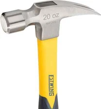 ESTWING 20 oz Hammer - Straight Rip Claw-Fiberglass Handle & Rubber Grip MRF20S