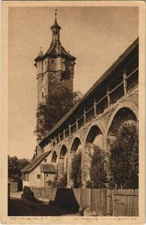 Old postcard postcard Rothenburg - Wehrgang am Klingentor GERMANY (1074702)