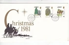 Jersey 1981 Christmas FDC Special cancel with enclosure Unaddressed VGC
