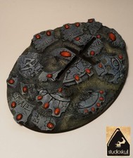 120X95mm LARGE OVAL RESIN FLYER  BASE ELDAR RUINS WARHAMMER 40K