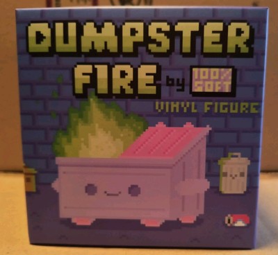 100% Soft Magical 8-Bit Dumpster Fire Figure EE Exclusive LE #249/500 FREE SHIP