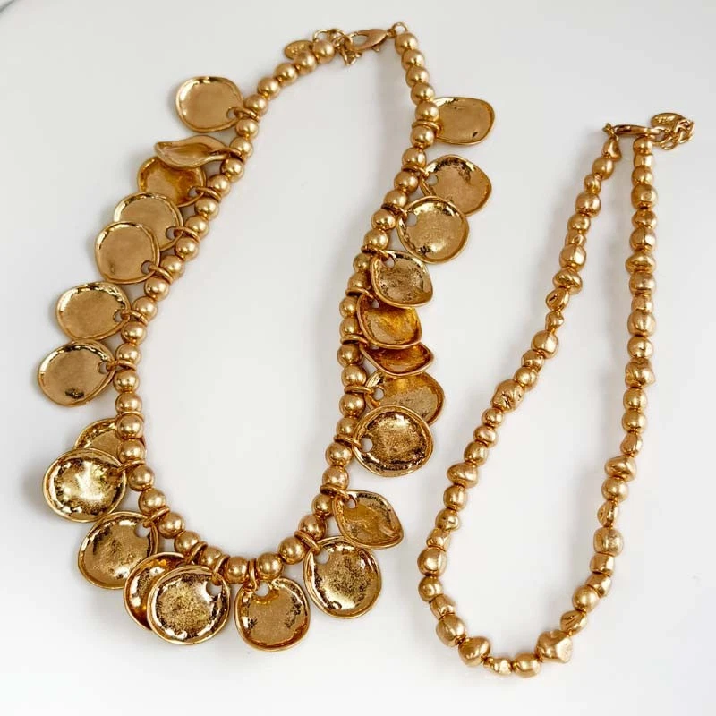 Новый 15»/16» 2шт Zara нагрудник заявление ожерелье ретро женщин вечеринки отпуск ювелирных изделий - Изображение 4 из 4