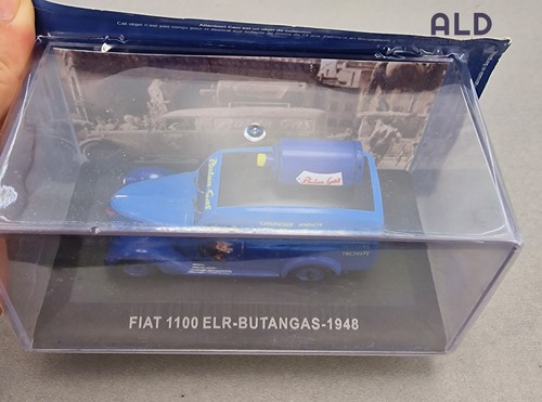 modellino furgone 1/43 Fiat 1100 ELR - butangas 1948 auto vintage pubblicità - Foto 5 di 7