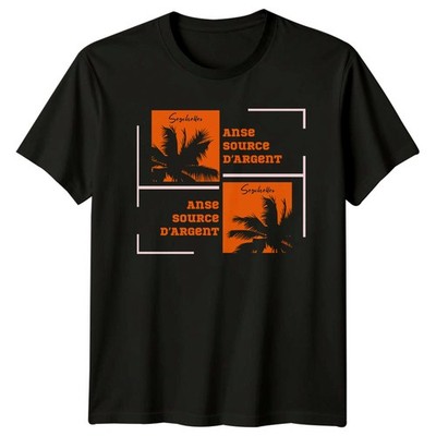 Seychellen Anse Source Dargent T-Shirt Tropical Beach Geschenk für Sie und Ihn