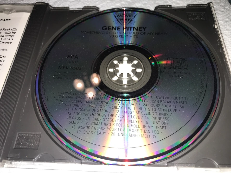 Gene Pitney Something’s Gotten Hold Of My Heart 20 Great shots Cd - Image 3 of 4