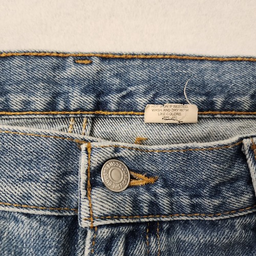 Vintage 80s Levis 505 Herren 38x32 Blue Fade Whisker Light Straight Made In Canada - Bild 4 von 10