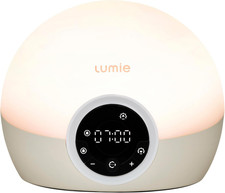 Lumie Bodyclock Spark 100 - Wake-Up Light Alarm Clock with Sleep Sunset, White/O