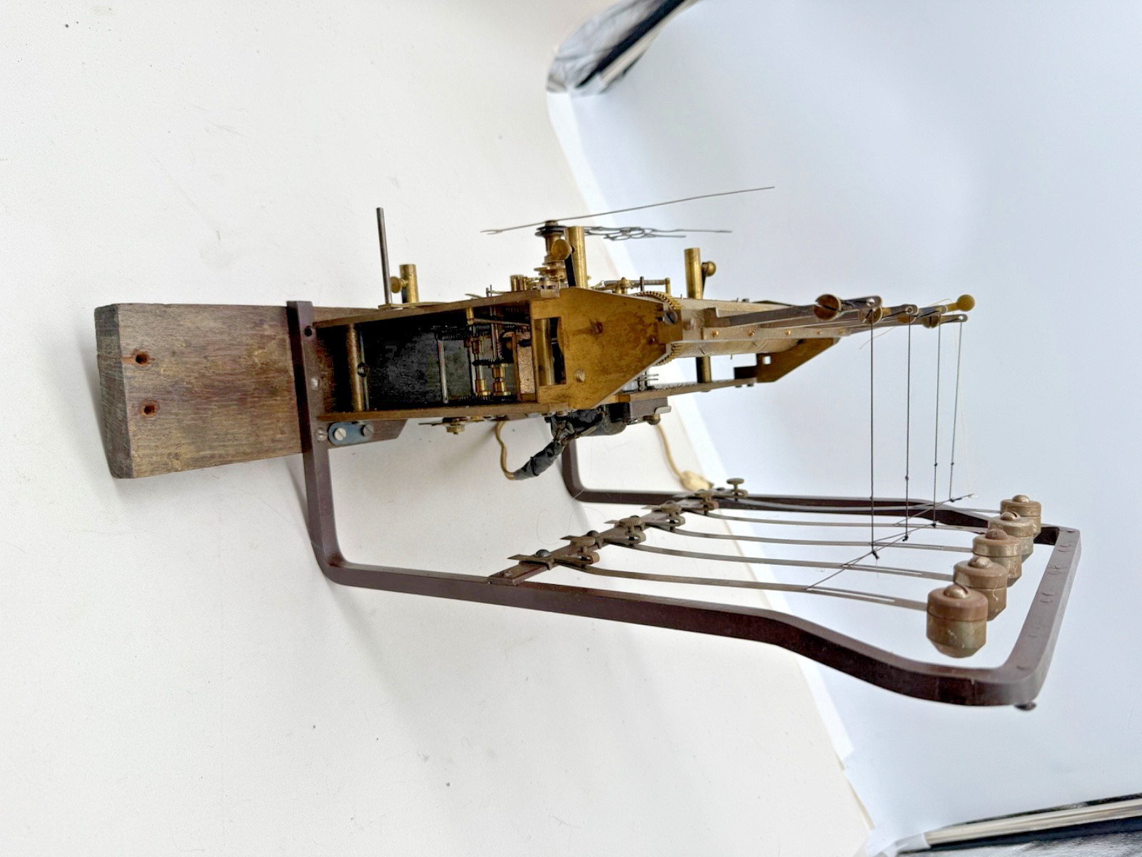 Herschede 5 Tube Tall Case Electric Clock Movement, Works. (0961)