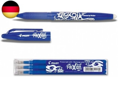Pen 1 Frixion Ball blau + 3er-Set Mine Office Set