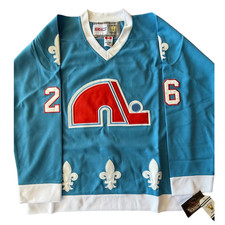Peter Stastny Quebec Nordiques Light Blue Throwback CCM NHL Jersey