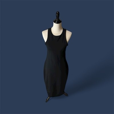 black and gold dress plus size Final Sale Plus Size One Bell Sleeve BodyCon Dress in Black and Gold Print main image 1