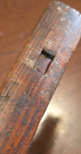 Tischler Schreiber antik groß handgefertigt Holz & Eisen Holzbearbeitungswerkzeug - Bild 7 von 12