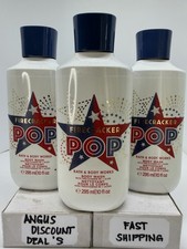 Bath Body Works 3PCS FIRECRACKER POP BODY WASH Pro Vitamin B5 Aloe, 10oz,