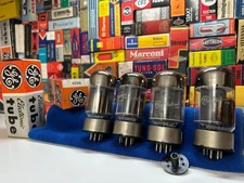 4 Vintage GE USA 6550 PowerTubes /Classic Warm Tone /CV2984 6080 6520 5998 WE421
