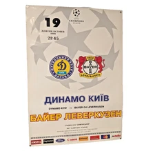 Dynamo Kyiv VS Bayer Leverkusen -UEFA Champions League- Original Football Poster