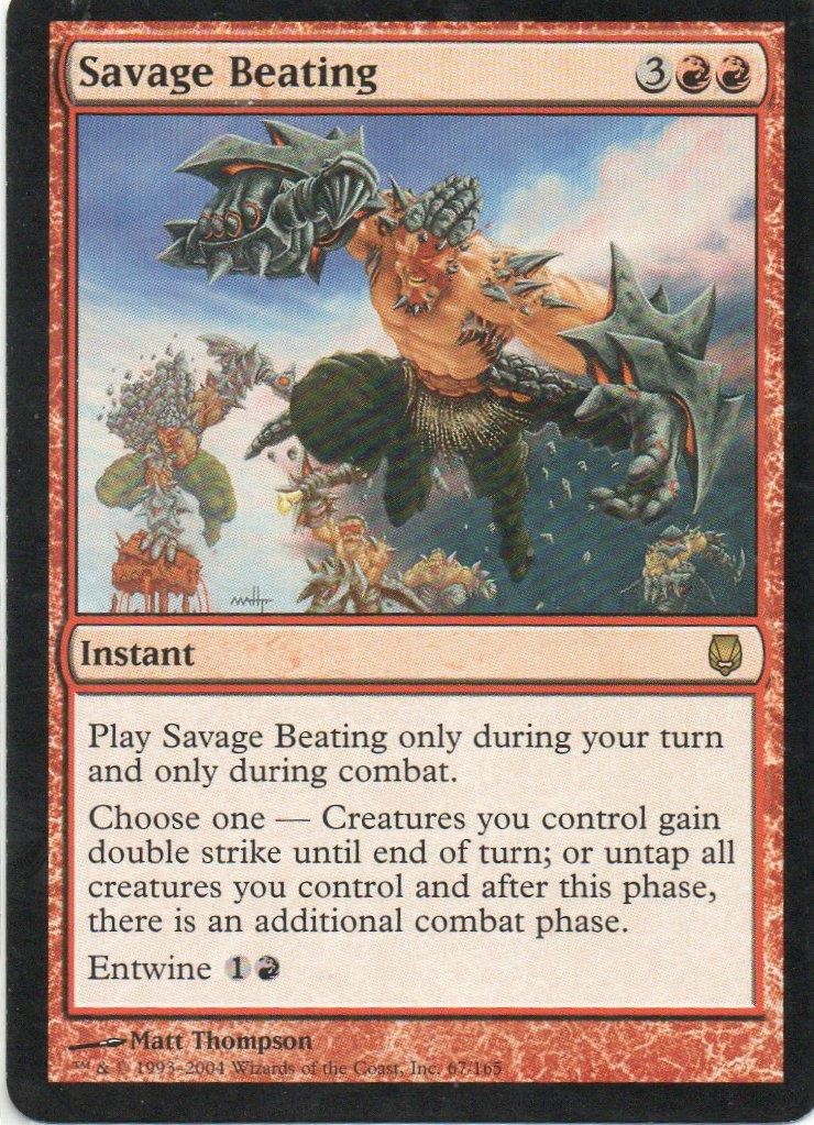 MTG: Darksteel: Savage Beating: Lightly Played Condition