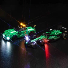 Upgraded Led Light Kit for Lego Aston Martin Safety Car & AMR23 Building Set, Co