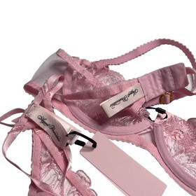 Agent Provocateur Jayce Plunge Underwire Bra 3 Piece Set Baby Pink Size 34B