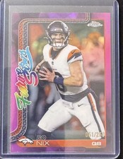 🔥🔥🔥2025 Topps Chrome Future Star Bo Nix /250 Magenta🔥🔥🔥