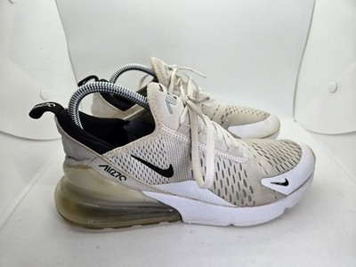 Nike Air Max 270 Shoes Men's 8 White Road Running Athletic Workout Gym Sneakers