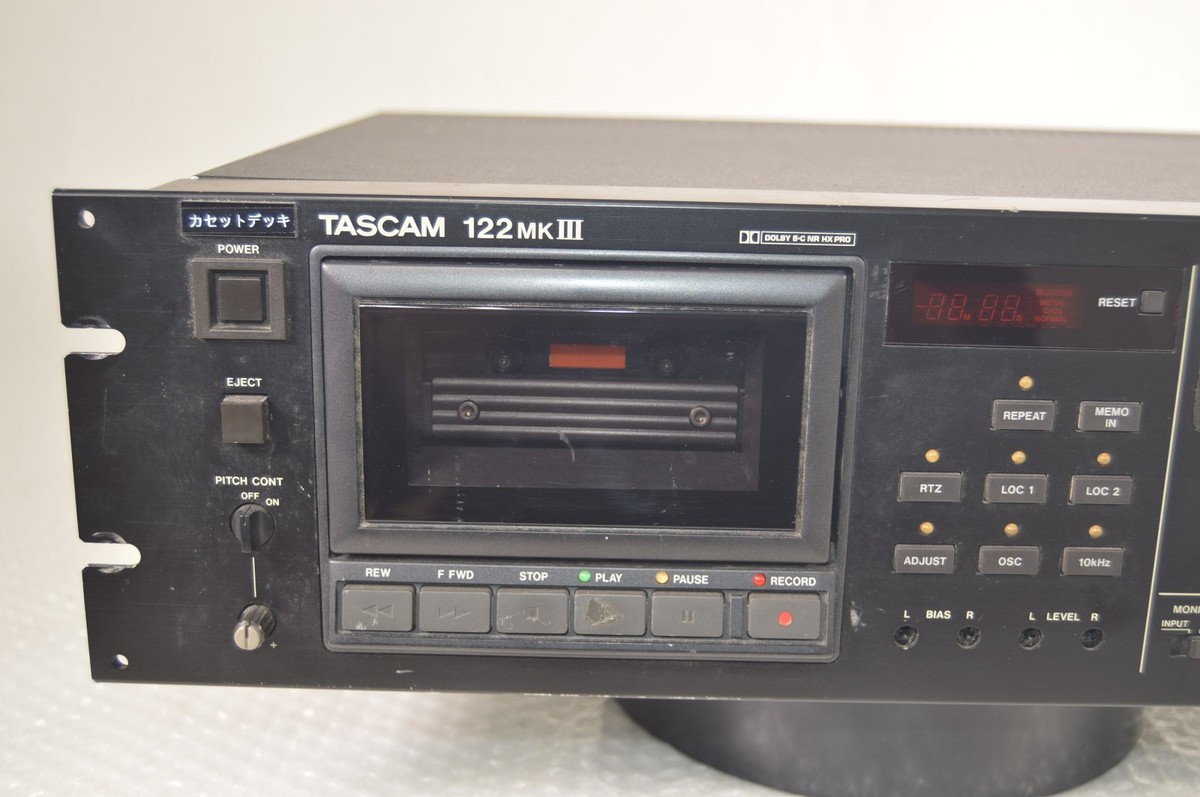Tascam 122 MKIII MK3 Professional 3-Head Cassette Deck Tested