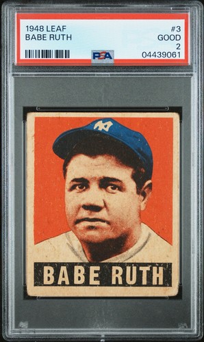 Babe Ruth 1948 Leaf #3 PSA 2 Good - New York Yankees