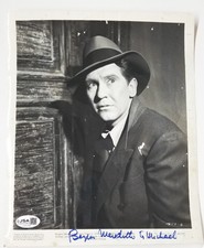 Burgess Meredith SIGNED 1942 Street of Chance Promo Photo JSA COA Batman Penguin