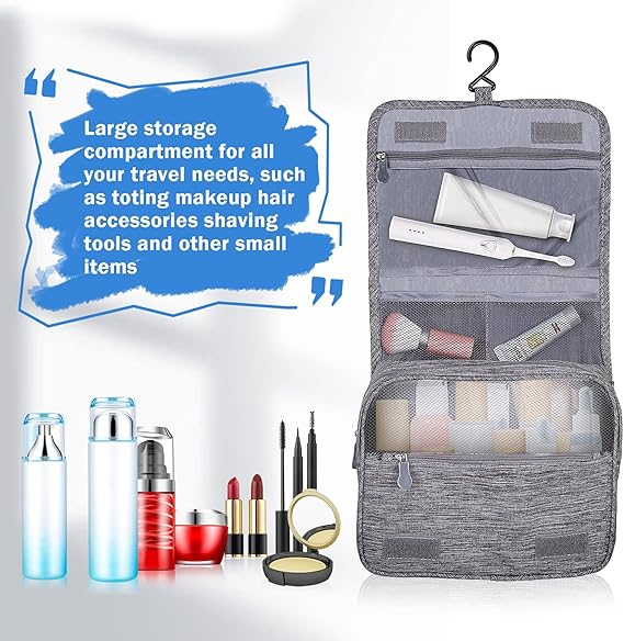 Accessori Bagno Beauty Case Da Viaggio,Borsa Da Toilette Da Viaggio Sospesa,Multi Borsa Viaggio Impermeabile Leggera