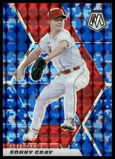 2021 Panini Mosaic #99 Sonny Gray Blue Camo Cincinnati Reds