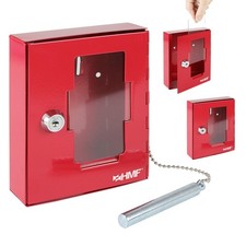HMF Notschl&uuml;sselkasten Notschl&uuml;sselbox Schl&uuml;sselkasten mit/ohne Glasbruchhammer