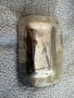 Sterling Silver Overlay Glass Dish Alpaca Abalone Plated Salt Pepper & MCM Peace — photo 9