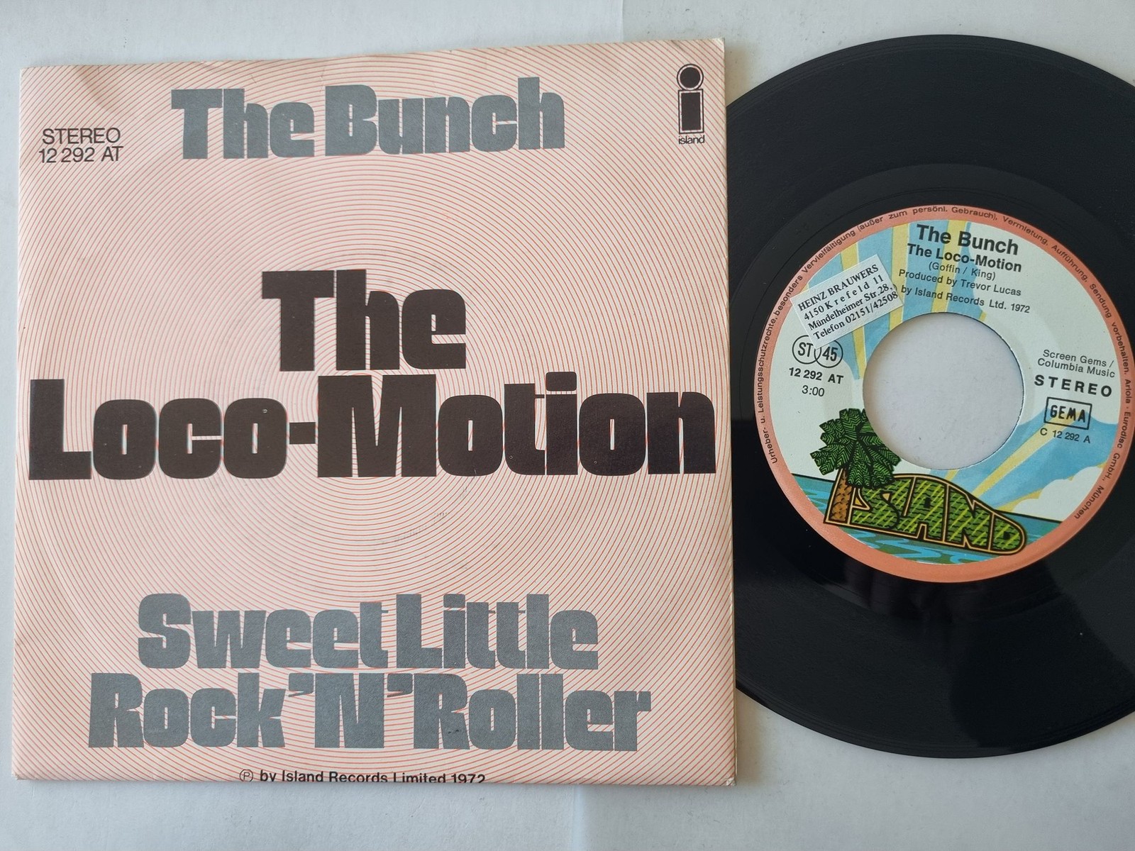 The Bunch - The Loco-Motion 7'' Vinyl Germany