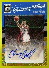 2023 Panini Optic Chauncey Billups Retro Sig Choice Black Gold /8 Auto Pistons