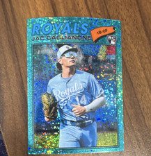 Topps Heritage 2026 Aqua Sparkle Rookie Jac Caglianone Kansas City Royals #136
