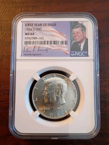 1964-D NGC MS 64 Business Strike Kennedy Half Dollar #5762589-163