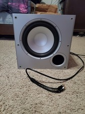 Polk Audio PSW10 10 Inch Powered Subwoofer, 110v Bass, Compact Home Theater Sub