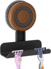 Razor Holder for Shower, Suction Cup Shaver Holder for Wall, Removable Reusable