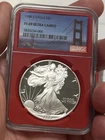 1988-S $1 American Silver Eagle Proof Coin NGC PF69 Red Core Golden Gate Label
