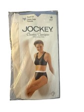 New/Sealed Jockey Vintage 1998 Classics French Cut Cotton Panties 6 M 1507 Beig