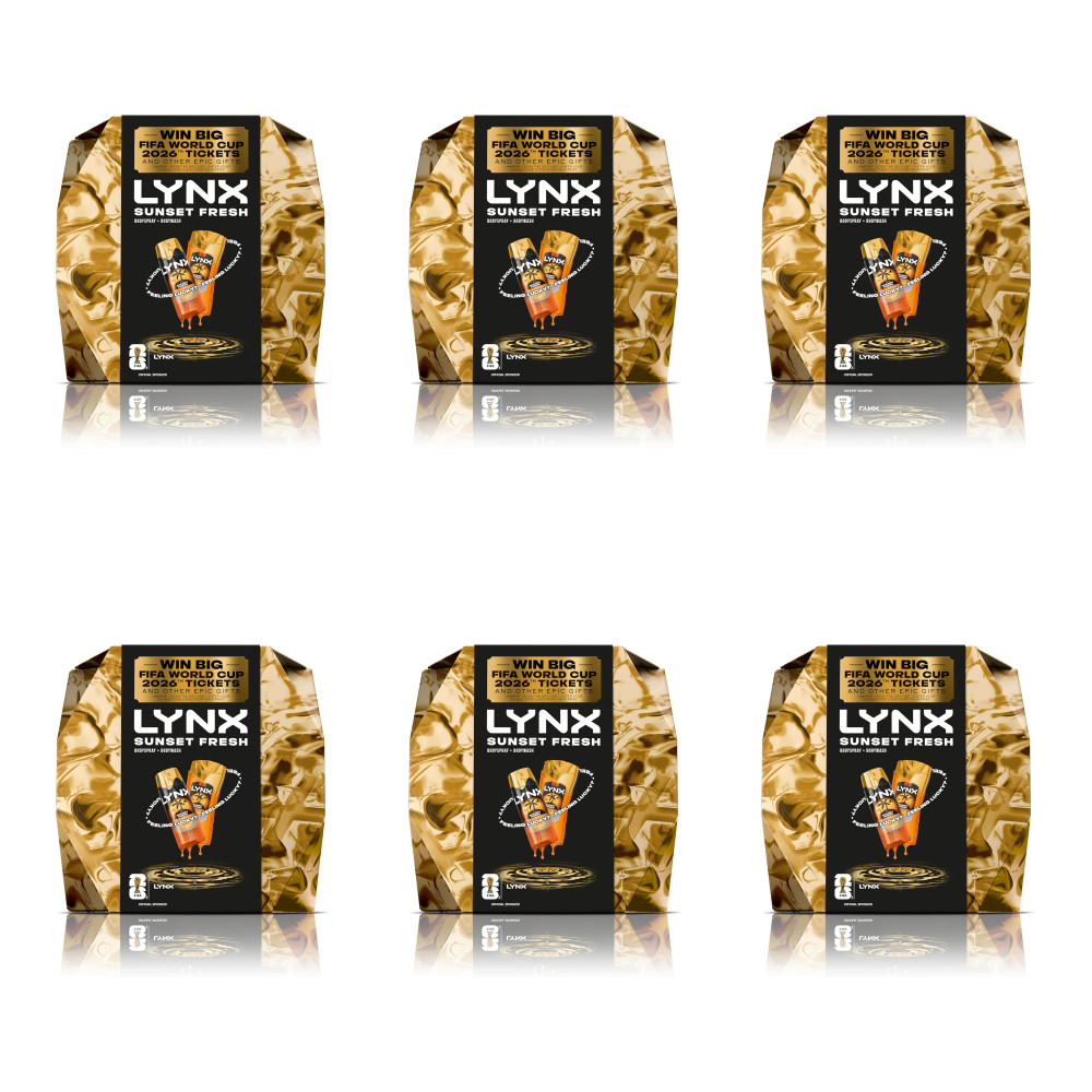 Lynx Sunset Fresh Bodywash&Bodyspray & Chance To Win Ticket FIFA 2026-Pack of 6
