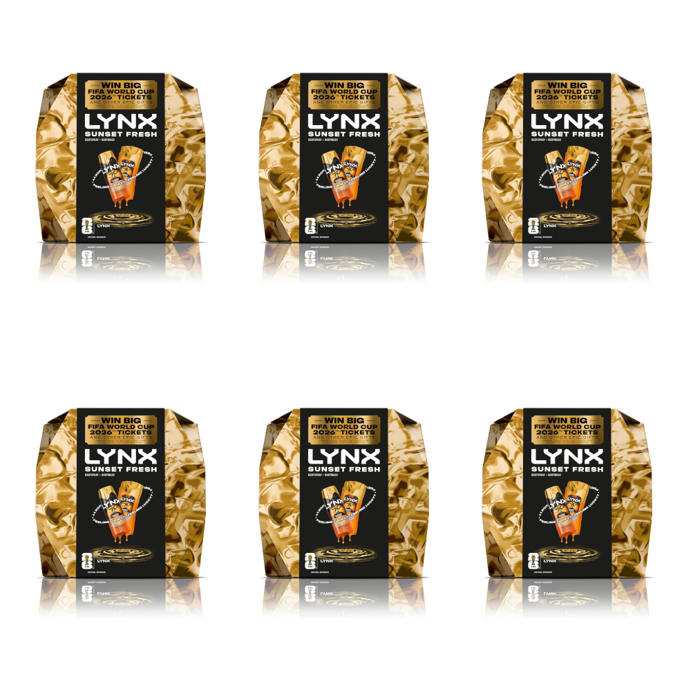Lynx Sunset Fresh Bodywash&Bodyspray & Chance To Win Ticket FIFA 2026-Pack of 6