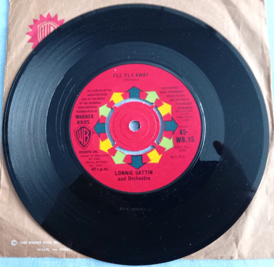 LONNIE SATTIN, I'LL FLY AWAY, 1960 WARNER BROS LABEL, EASY, SOUL, EX / EX.