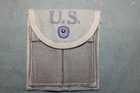 US Military Issue WW2 M1 Carbine Ammo Magazine Stock Belt Pouch OD Canvas J39