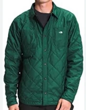 The North Face Emerald Green Quilted Coach’s Sherpa Fleece Lined Jack Mens XL