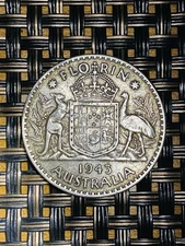 1943 Australia Florin .925 Sterling Silver. Lot 168