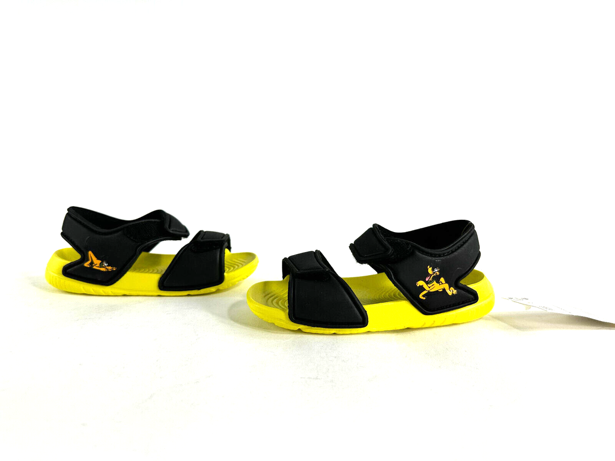 Adidas Disney x AltaSwim Infant 'Pluto' Sandals Black Baby Size FW6038