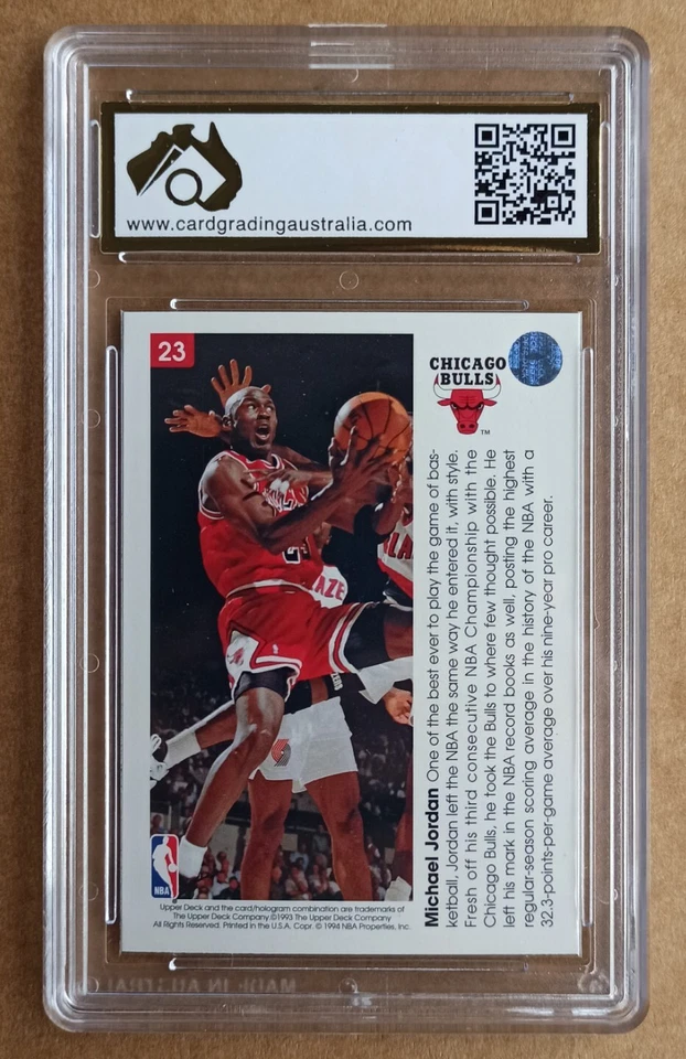 Michael Jordan 1993/94 Upper Deck 3d Pro View - #23 - CGA 9.5 GEM / MINT not PSA - Image 2 of 2